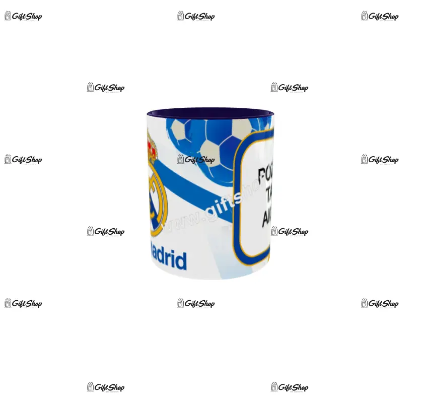 Real madrid, cana personalizata cu poza, model 3321